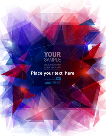 abstract geometric background with color blendのイラスト素材