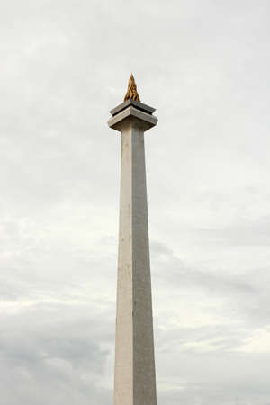 The National Monument in the center of Jakartaのeditorial素材