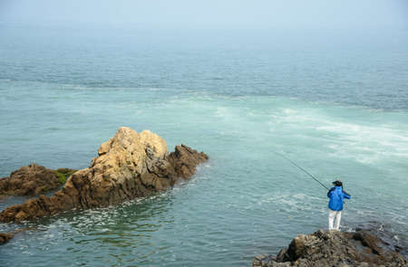 Sea fishingの写真素材