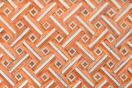  Brick wall with diagonal pattern