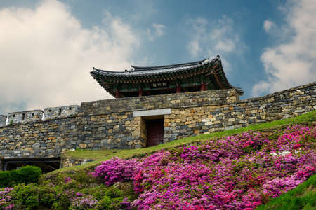 Gongsanseong Fortress in Gongju city, South Koreaの写真素材