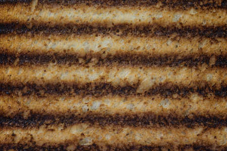 Close up of burnt toast background
