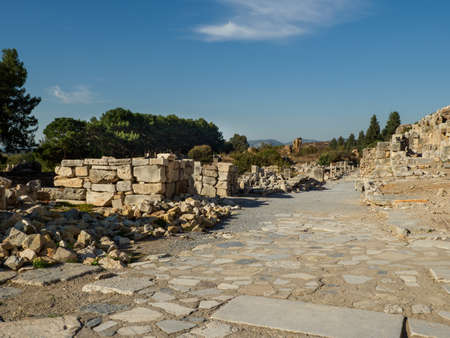 The ruins of the ancient city of Ephesus, Selcuk town, Izmir Province, Turkey.