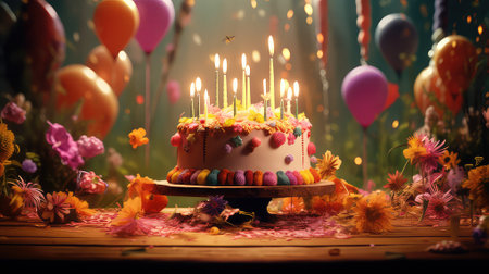 happy birthdayの素材