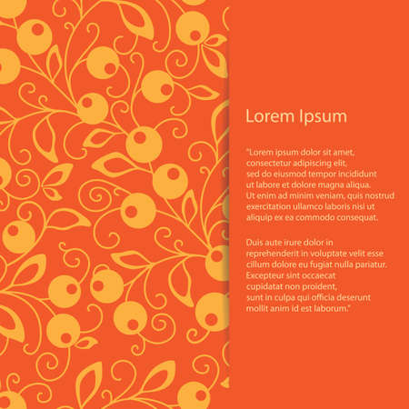 Vintage card with beautiful floral background. Can be used as invitation card for wedding, birthday and other holiday.のイラスト素材