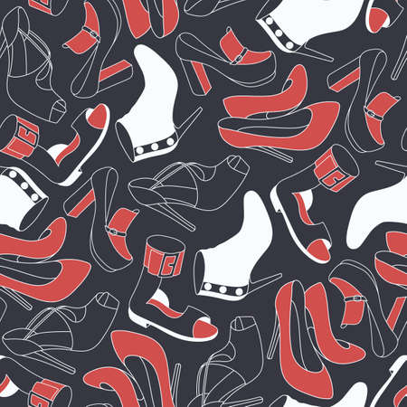 Shoes patternのイラスト素材