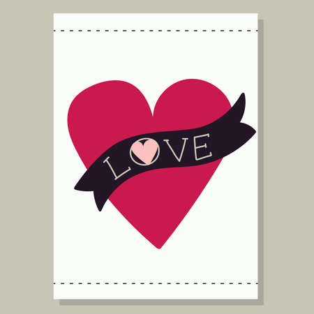 Love card vector illustrationのイラスト素材