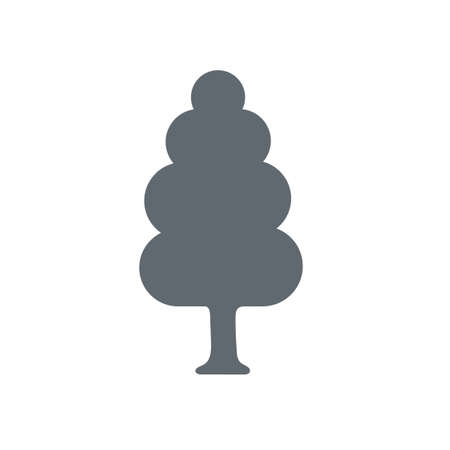 Deciduous tree icon. Vector illustrationのイラスト素材