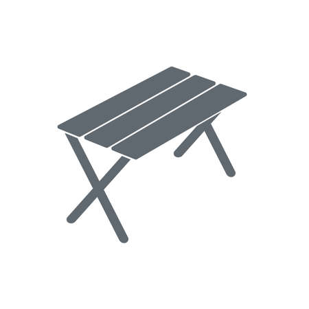 Camping table icon. Vector illustrationのイラスト素材