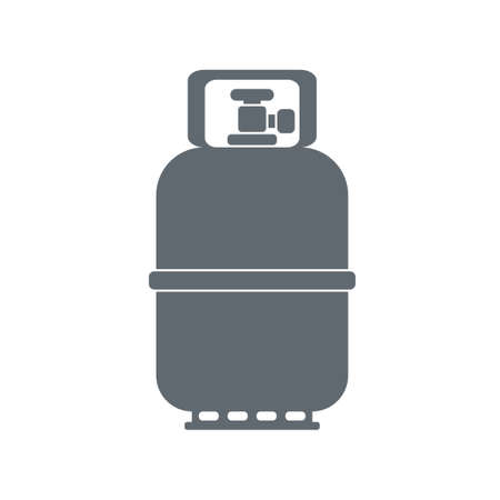 Camping gas container icon on white background . Vector illustrationのイラスト素材