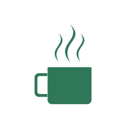 Camping cup vector icon. Tourist mug isolated. Website and application pictogram.のイラスト素材