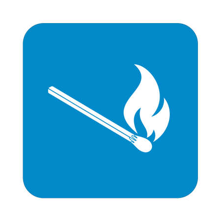 Match fire icon vector. Vector illustrationのイラスト素材