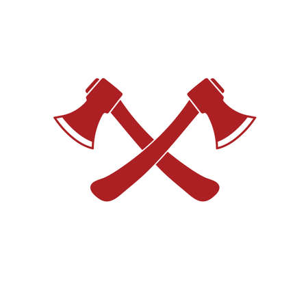 The ax icon. Axe symbol. Flat Vector illustrationのイラスト素材
