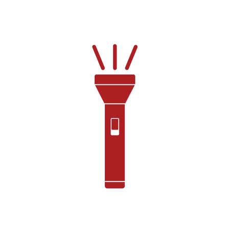 Flashlight icon. Portable torch vector isolated illustrationのイラスト素材