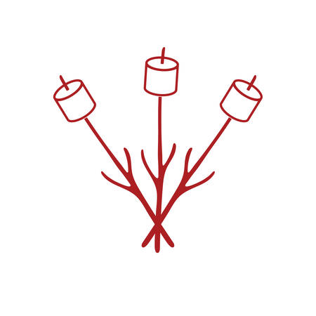 Zephyr on skewer icon. Vector illustrationのイラスト素材