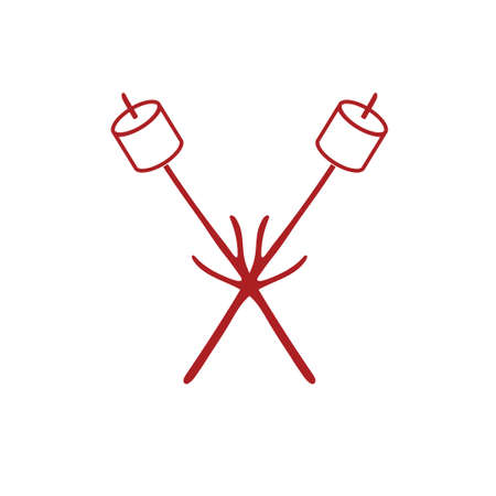 Zephyr on skewer icon. Vector illustrationのイラスト素材