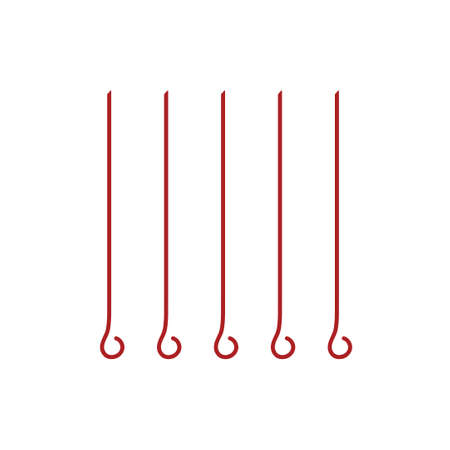 Skewers icon. Vector illustrationのイラスト素材