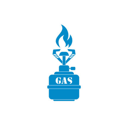 Camping stove icon vector. Vector illustration.