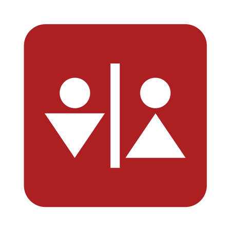 Man and Woman Toilet vector iconのイラスト素材