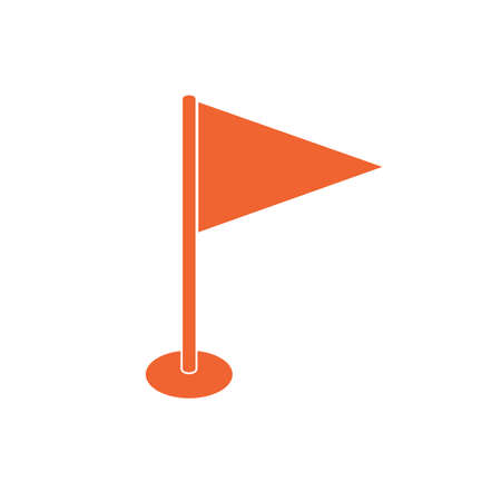 Flag icon. Location marker symbolのイラスト素材