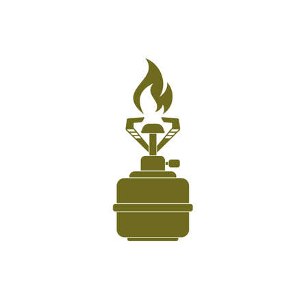 Camping stove icon vector. Vector illustration.のイラスト素材