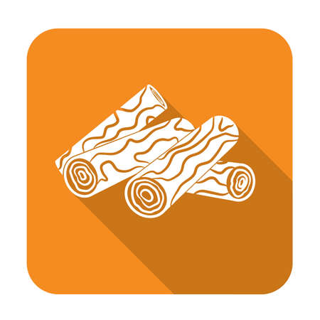 Firewood icon. Vector illustrationのイラスト素材
