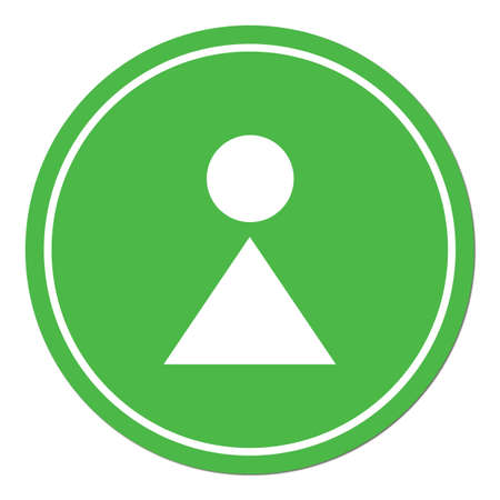 Woman Toilet vector iconのイラスト素材