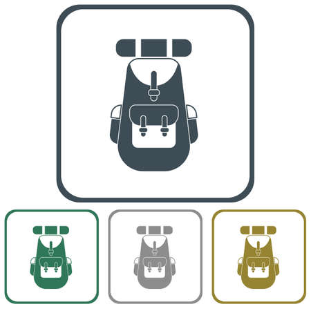 Backpack icon illustration isolated vector sign symbolのイラスト素材