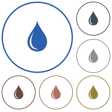Water drop icon. Vector illustrationのイラスト素材