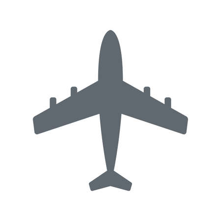 Pplane icon simple flat vector illustrationのイラスト素材