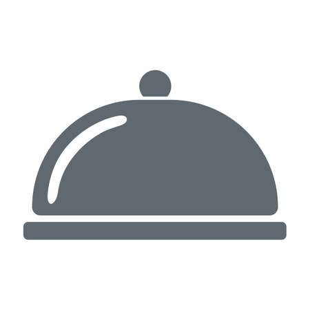 Cloche icon simple flat style vector illustrationのイラスト素材