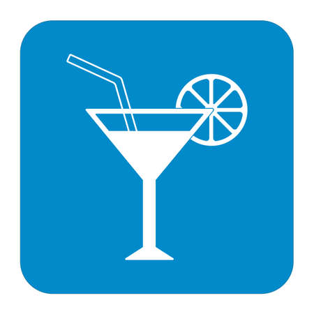 Cocktail glass sign with martini icon.のイラスト素材