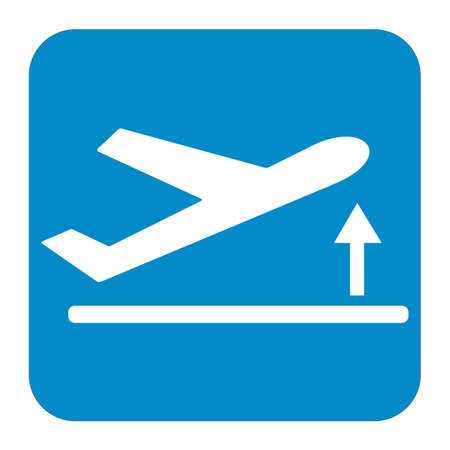 Departure take off plane iconのイラスト素材