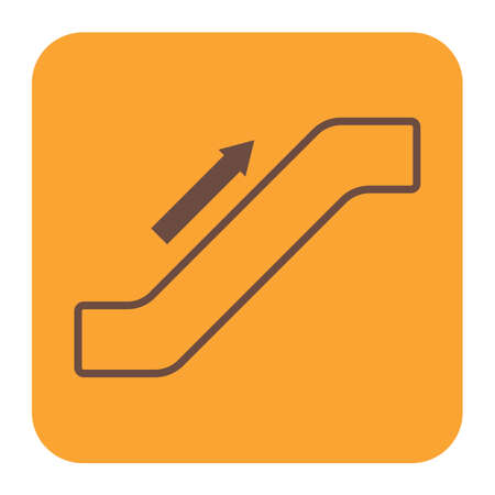 Escalator staircase icon.Vector illustrationのイラスト素材