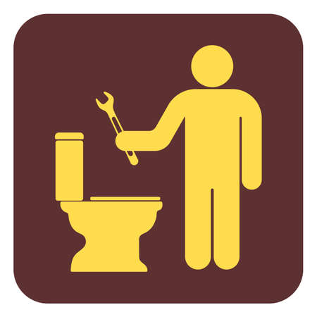 Plumbing work symbol icon vector illustration.のイラスト素材