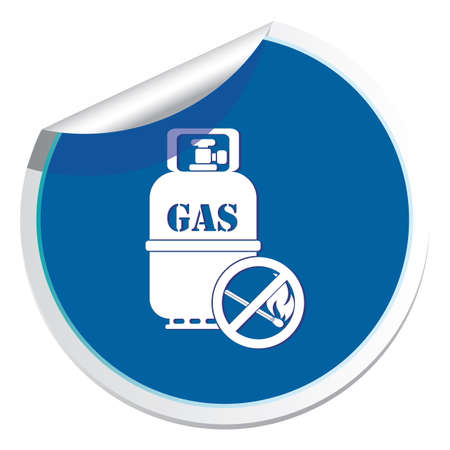 Camping gas bottle icon. Flat icon isolated. Vector illustration

のイラスト素材