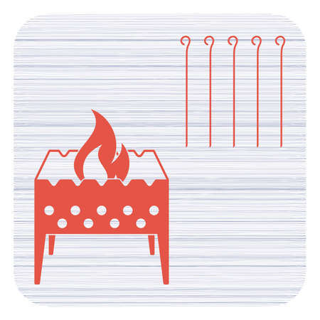 Camping Brazier icon. Vector illustration

のイラスト素材