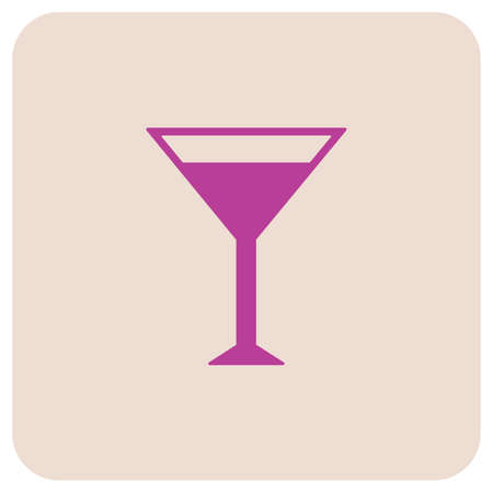 Cocktail glass sign with martini vodka icon. Vector illustration.のイラスト素材