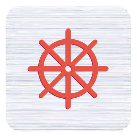 Boat steering wheel vector iconのイラスト素材