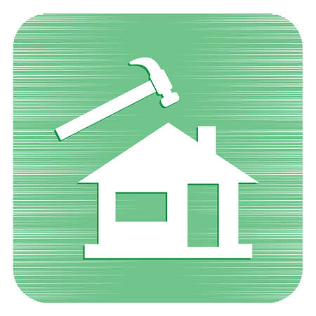 Roofer / slater icon. Vector illustrationのイラスト素材