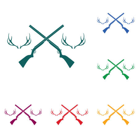 Hunting club icon. Vector illustrationのイラスト素材