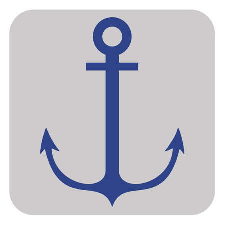 Nautical anchor icon, symbol or sign