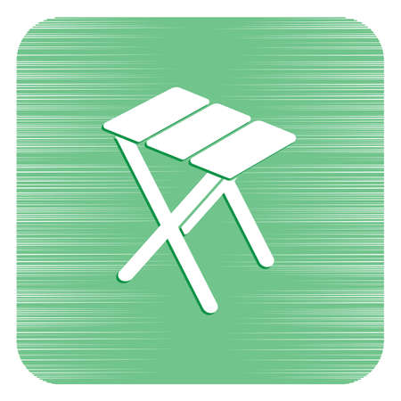 Camping stool icon Vector illustration isolated on white background.のイラスト素材