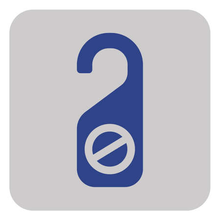 Do Not Disturb Door Sign. Vector illustrationのイラスト素材