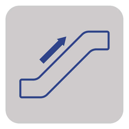 Escalator staircase icon.Vector illustrationのイラスト素材