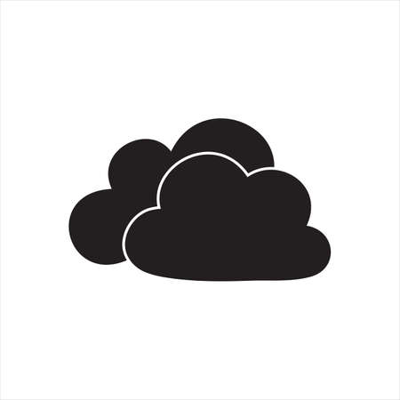 Cloud stylish logo and icon. Vector illustrationのイラスト素材