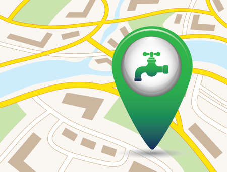 Water tap icon. Vector illustration

のイラスト素材