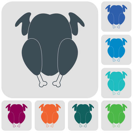 Grilled chicken icon. Vector illustration

のイラスト素材