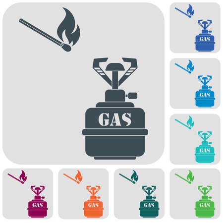 Camping stove icon. Vector illustration.

のイラスト素材