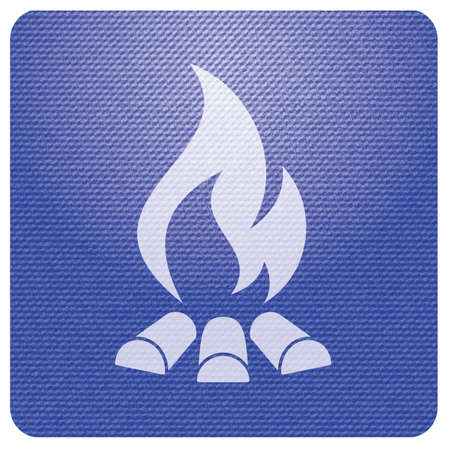 Campfire silhouette icon. Vector illustration

のイラスト素材
